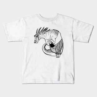 Nervous Dino Kids T-Shirt